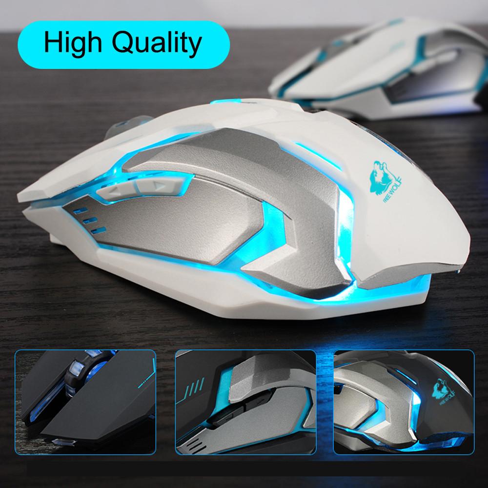 Mouse Gamer Inalámbrico Silencioso con LED Ninja Dragon Stealth 7 - Arboleda Store