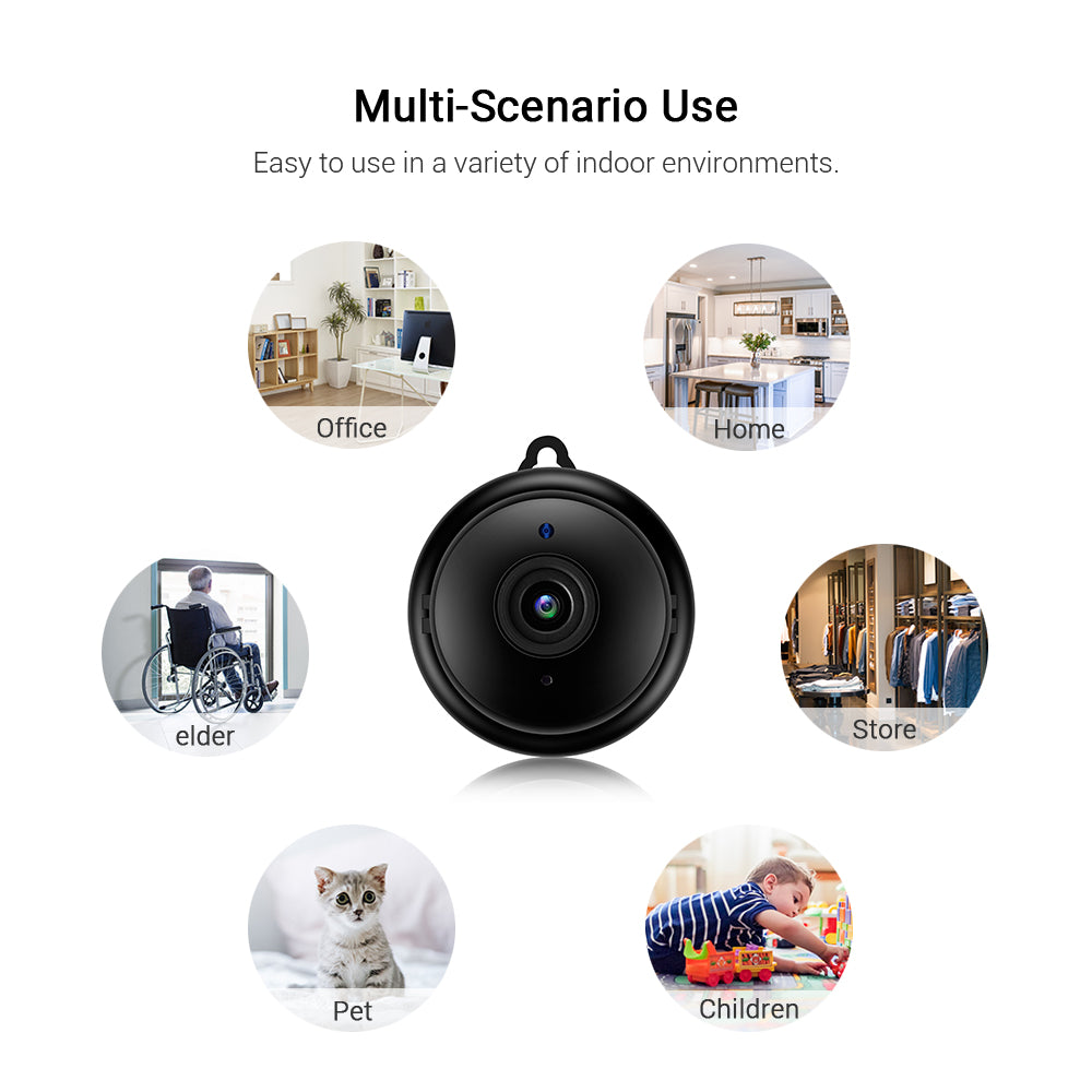 Cámara de Vigilancia WiFi con Soporte y Tarjeta de Memoria - Arboleda Store