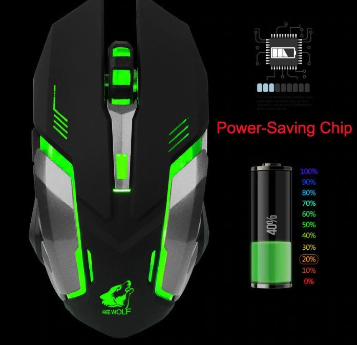 Mouse Gamer Inalámbrico Silencioso con LED Ninja Dragon Stealth 7 - Arboleda Store