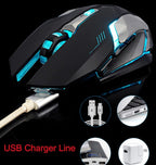 Mouse Gamer Inalámbrico Silencioso con LED Ninja Dragon Stealth 7 - Arboleda Store