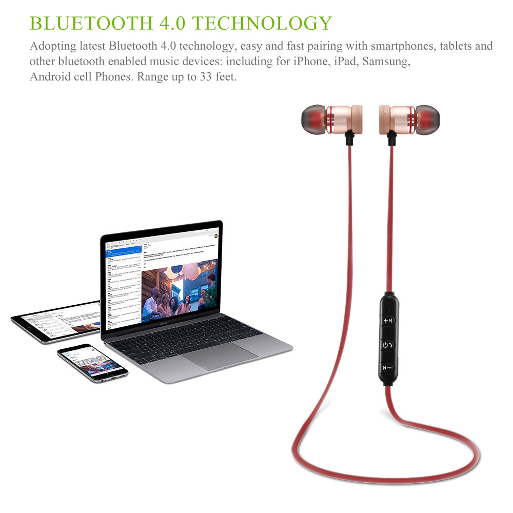 Auriculares Bluetooth 4.0 Inalámbricos para Deporte - Arboleda Store
