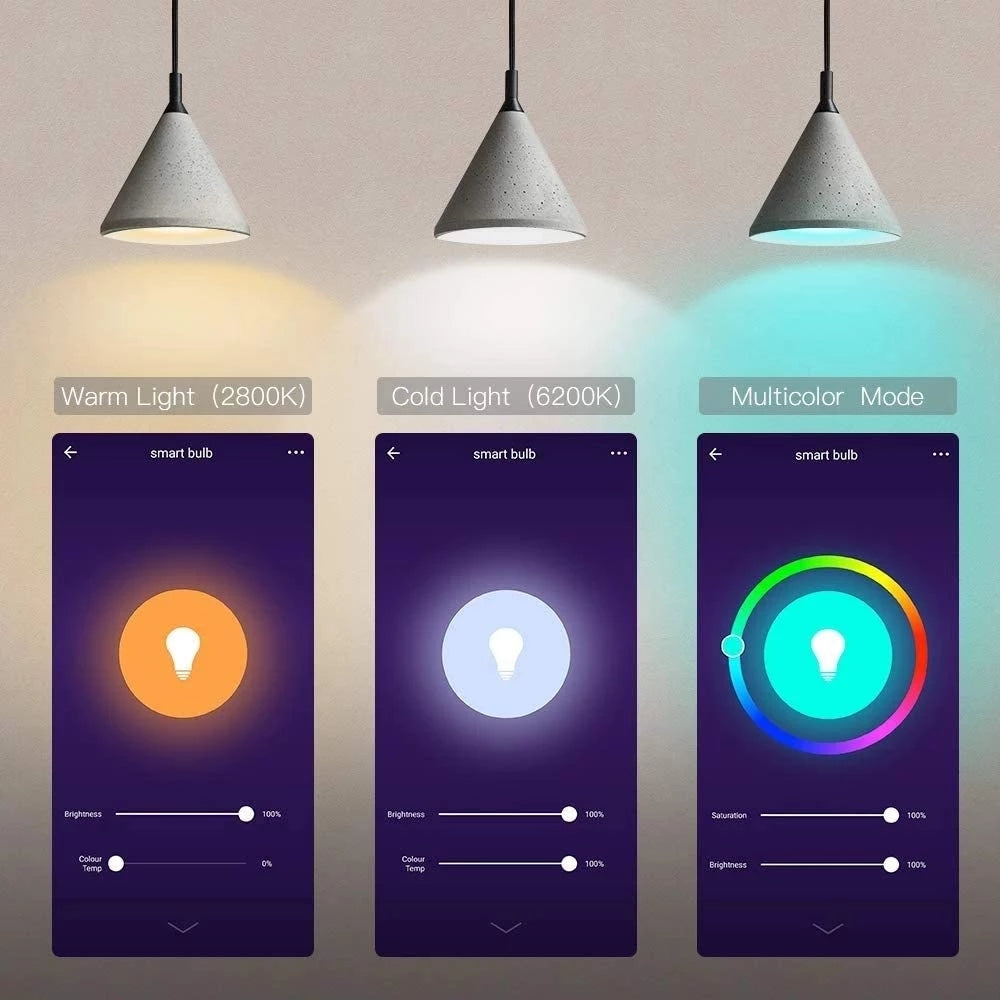 Bombilla Inteligente WiFi E26 (Compatible con Tuya, Alexa y Google Assistant) - Arboleda Store