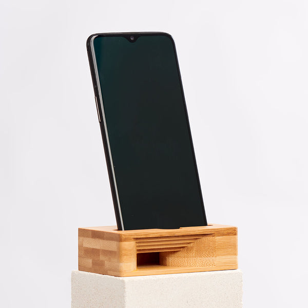 Base para Móvil y Amplificador de Madera 'Woodland Mouse' - Arboleda Store