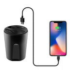 Cargador para Coche con Diseño de Vaso (para iPhone y Android)