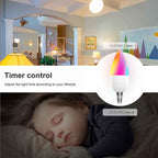 Bombilla Inteligente WiFi Tuya con Colores (RGB) y Control de Voz (Alexa)