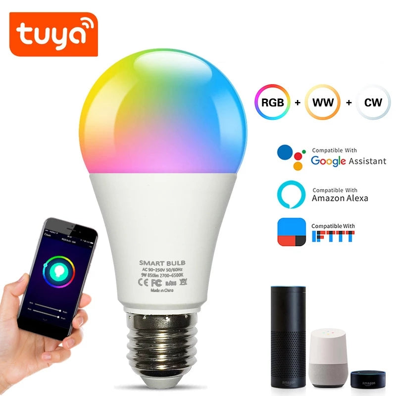Bombilla Inteligente WiFi E26 (Compatible con Tuya, Alexa y Google Assistant) - Arboleda Store
