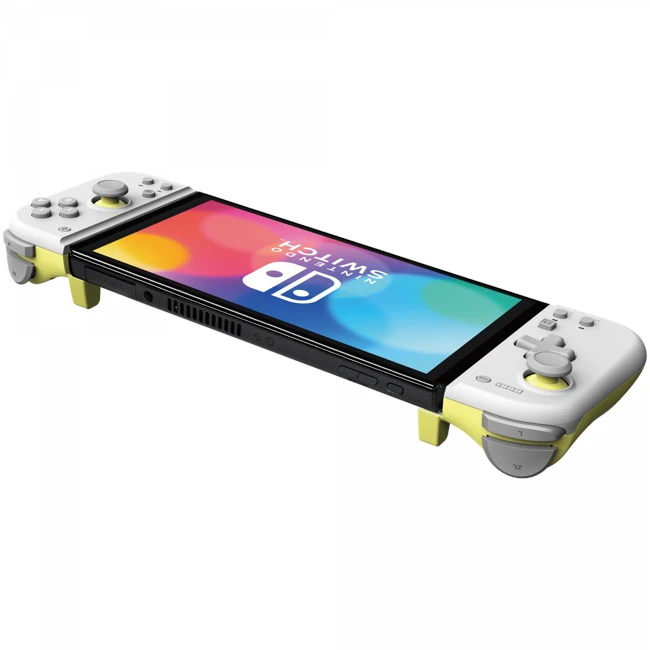 Mando HORI Split Pad Compact - Gris Claro y Amarillo