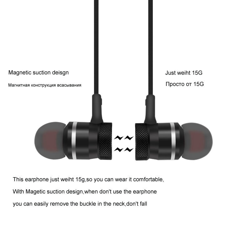 Audífonos Deportivos Inalámbricos Bluetooth 4.0 (Negro) - Arboleda Store