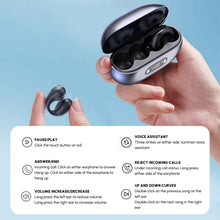 Audífonos Bluetooth 5.3 con Diseño de Clip y Resistencia al Agua