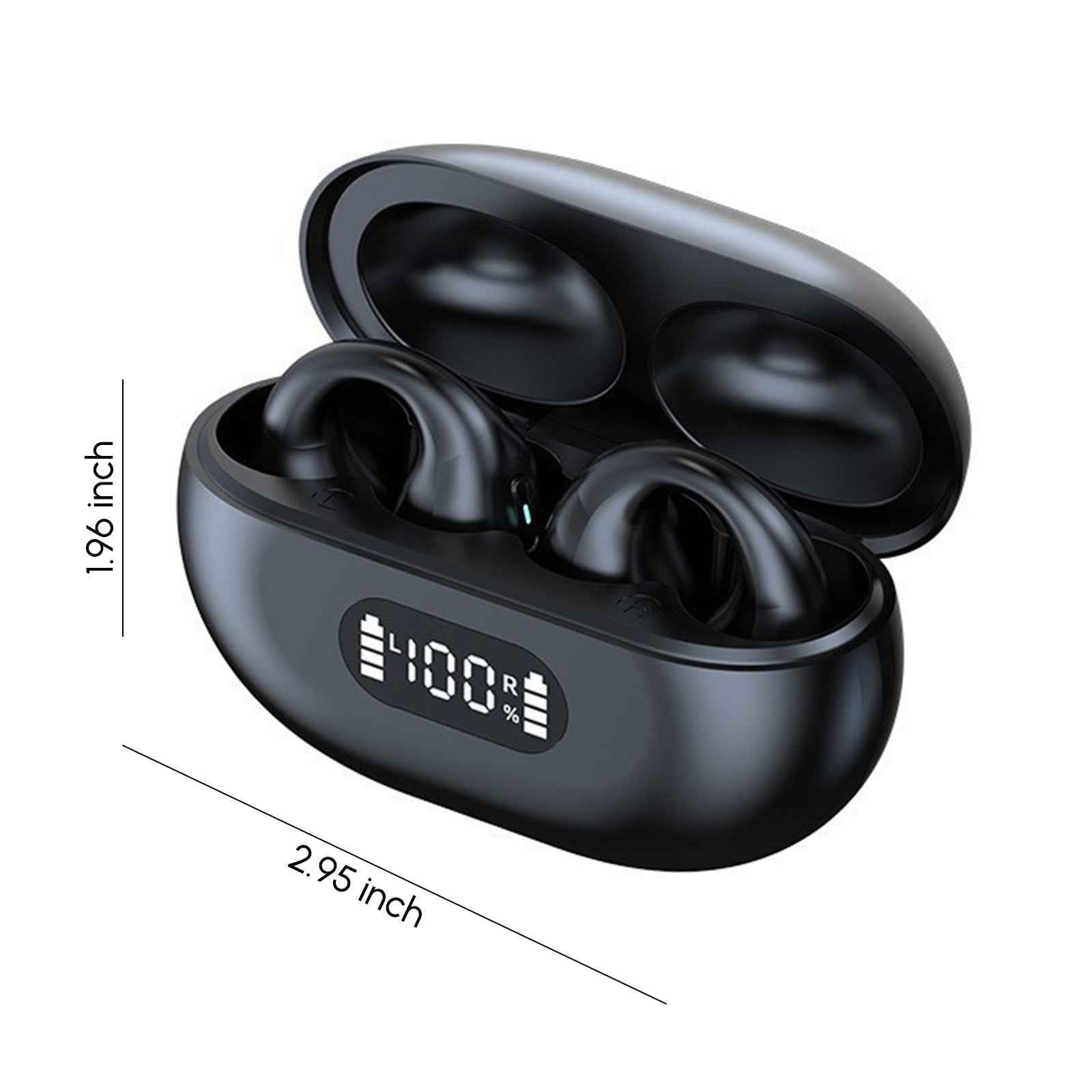 Audífonos Bluetooth 5.3 con Diseño de Clip y Resistencia al Agua