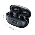 Auriculares Inalámbricos Bluetooth 5.3 de Clip Abierto con Ganchos para las Orejas y Pantalla Digital - Arboleda Store