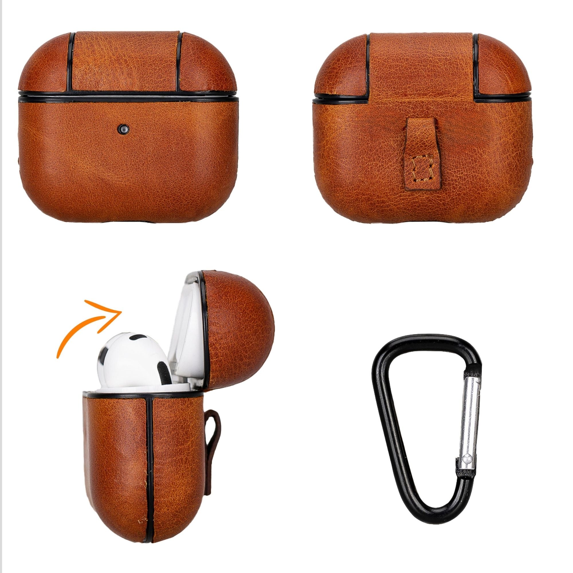 Estuche de Cuero Gillette para AirPods 3 - Arboleda Store