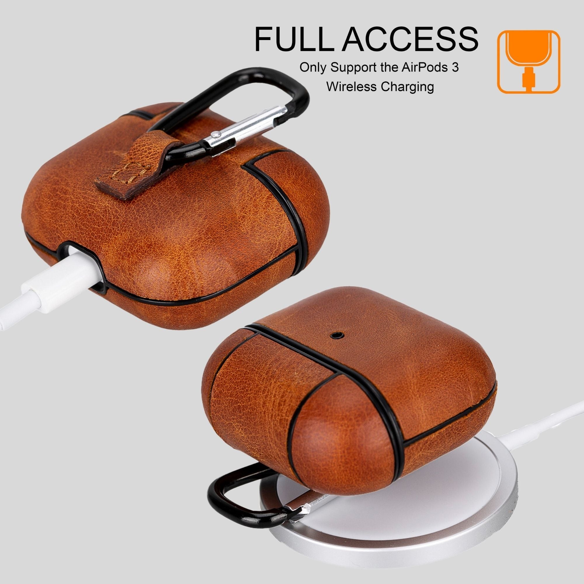 Estuche de Cuero Gillette para AirPods 3 - Arboleda Store