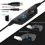Auriculares Gaming Estéreo Dragon con Micrófono y LED - Arboleda Store