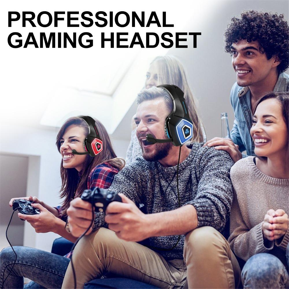 Auriculares Gaming Estéreo Dragon con Micrófono y LED - Arboleda Store