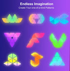 Pack de 10 Luces de Pared Inteligentes Modulares en Forma de Triángulo - Arboleda Store
