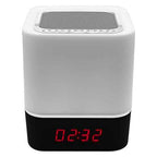 Reloj Despertador Inalámbrico con Altavoz y Luces de Colores Zunammy